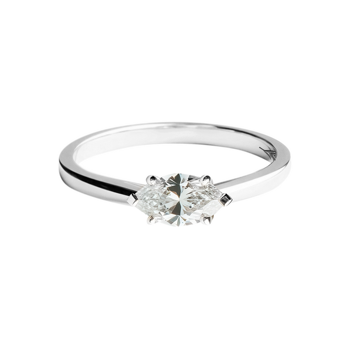 The Willow Marquise — East/West Solitaire