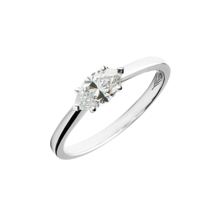 The Willow Marquise — East/West Solitaire